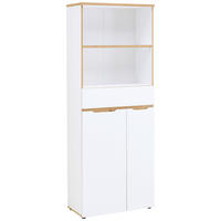 AKTENSCHRANK Weiß, Eiche Artisan  - Weiß/Eiche Artisan, KONVENTIONELL, Holzwerkstoff (75/197/38cm) - MID.YOU