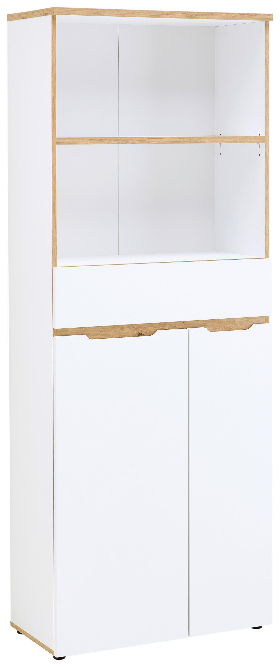 AKTENSCHRANK Weiß, Eiche Artisan  - Weiß/Eiche Artisan, KONVENTIONELL, Holzwerkstoff (75/197/38cm) - MID.YOU
