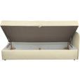 LIEGE  in Flachgewebe Creme  - Creme/Schwarz, Basics, Kunststoff/Textil (205/90/95cm) - Xora
