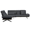 ECKSOFA in Flachgewebe Graublau  - Graublau/Dunkelgrau, Design, Textil/Metall (239/270cm) - Koinor