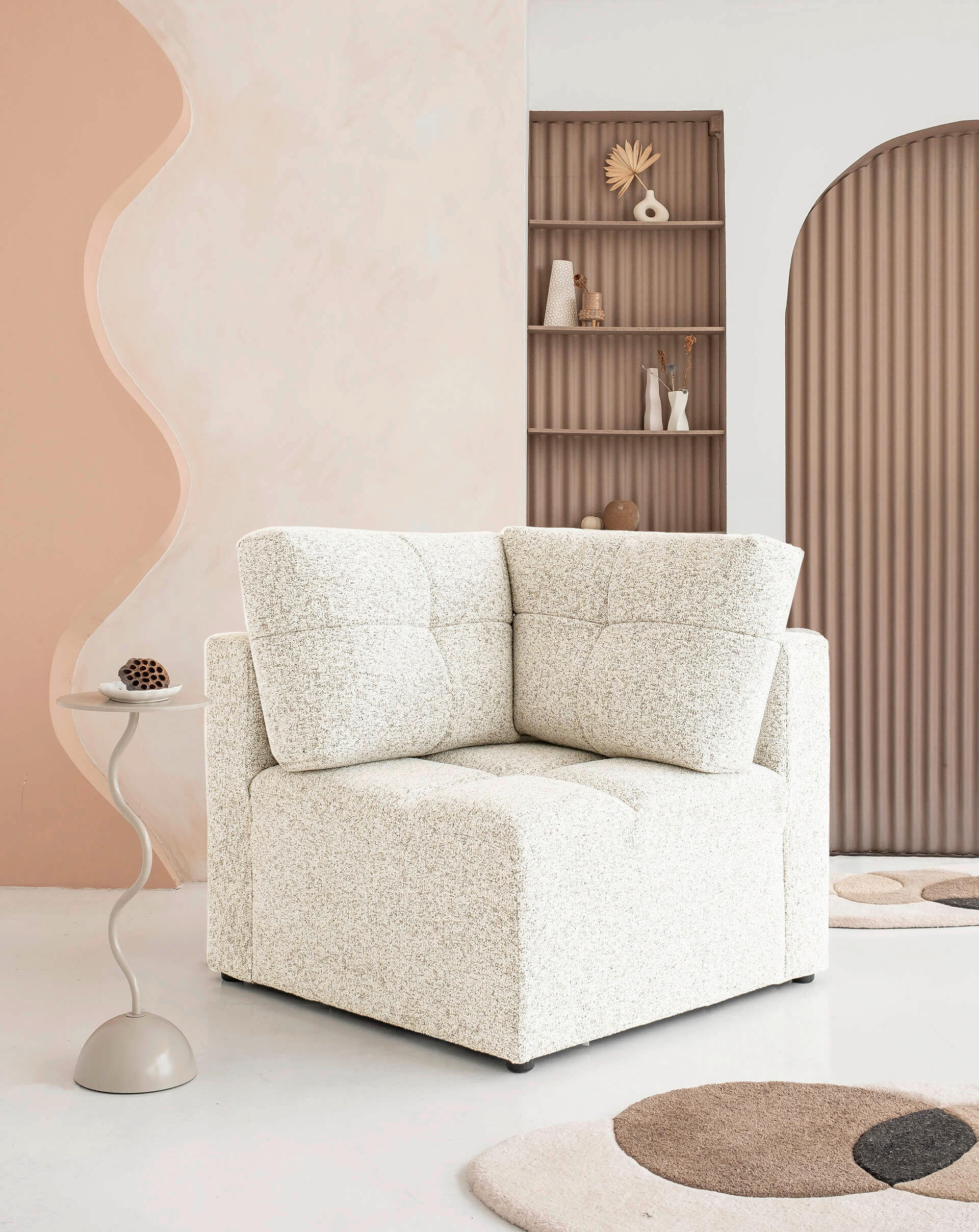 Mid.you Sofaelement Beige 91x94x91 cm