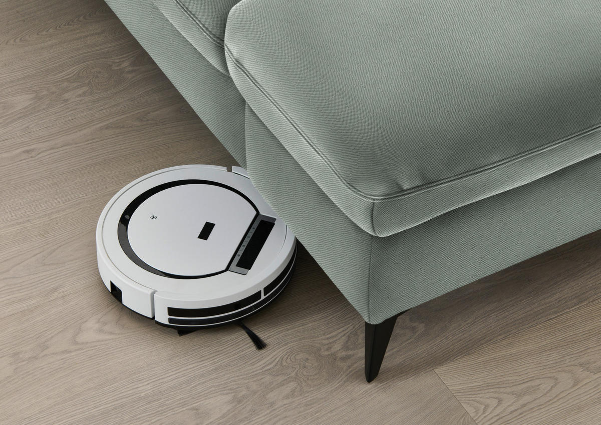 ECKSOFA Chenille Hellgrau  - Hellgrau/Schwarz, Design, Textil/Metall (198/288cm) - Beldomo Style