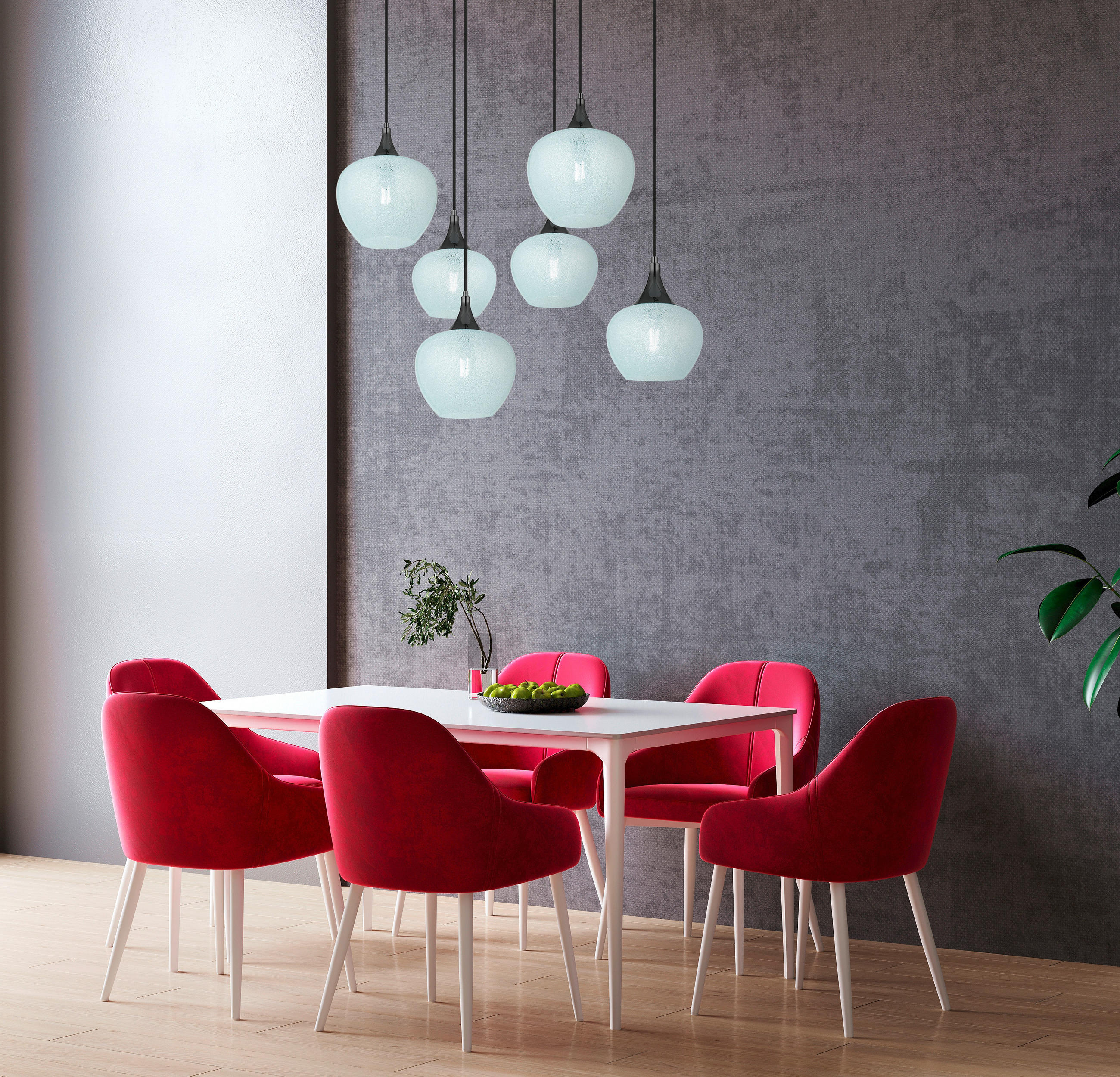 HÄNGELEUCHTE 86/42/120 cm    - Klar/Schwarz, Konventionell, Glas/Metall (86/42/120cm) - Globo