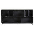 SIDEBOARD 175/85/40 cm  in Schwarz  - Schwarz, Design, Glas/Holz (175/85/40cm) - Landscape