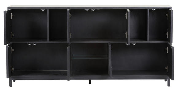 SIDEBOARD 175/85/40 cm  in Schwarz  - Schwarz, Design, Glas/Holz (175/85/40cm) - Landscape