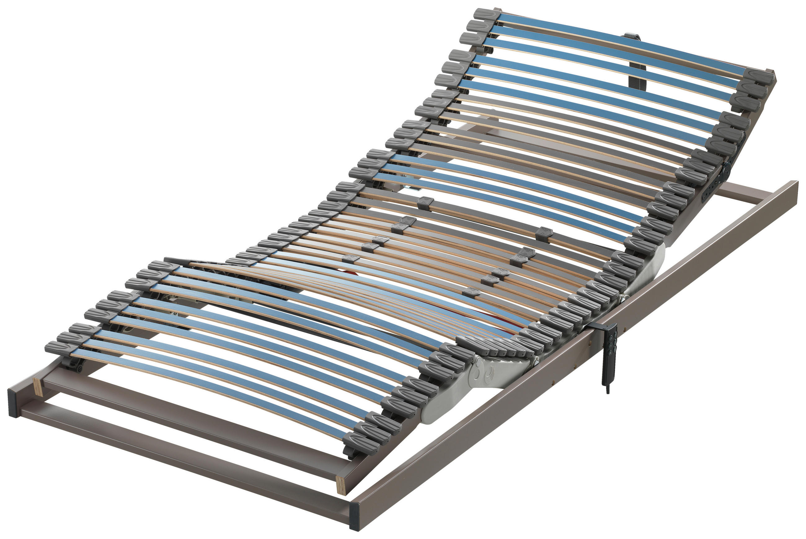 LATTENROST 80/190 cm  - Blau/Braun, Basics, Holz (80/190cm) - MID.YOU