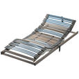 LATTENROST FUSION BASE MOVE 100/200 cm Kopfteil, Fußteil verstellbar, Buche  - Blau/Braun, Basics, Holz (100/200cm) - Dieter Knoll