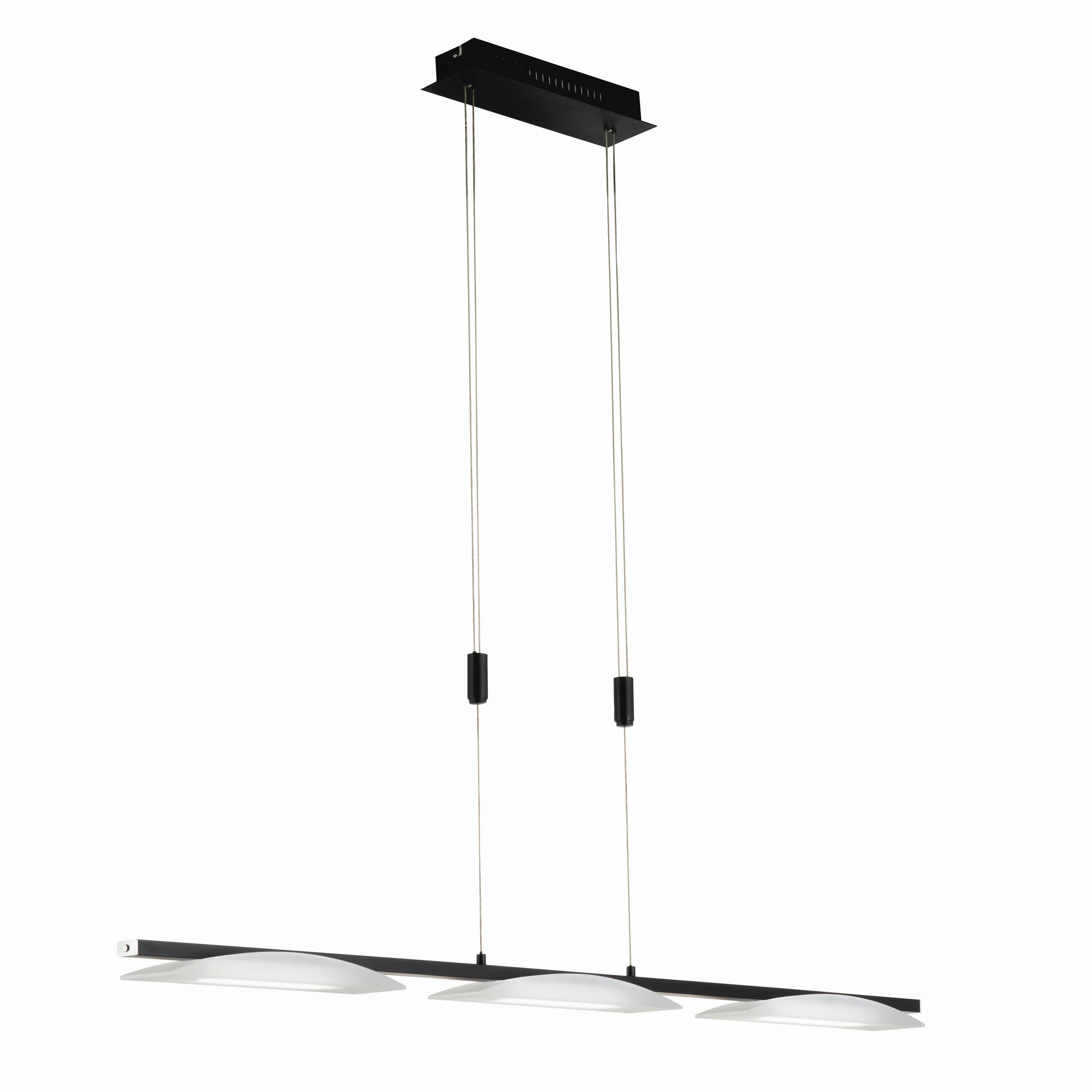 LED-HÄNGELEUCHTE Kop   - Schwarz, Design, Metall (8/114cm) - Fischer & Honsel