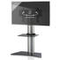 TV-RACK Schwarz, Silberfarben - Silberfarben/Schwarz, KONVENTIONELL, Glas/Metall (111/80/40cm) TV-RACK Schwarz, Silberfarben - Silberfarben/Schwarz, KONVENTIONELL, Glas/Metall (111/80/40cm)