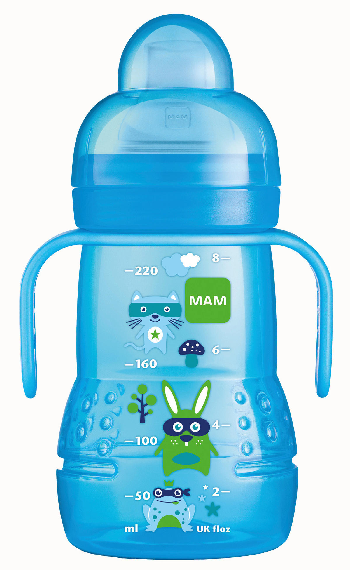 BABYTRINKFLASCHE  - Blau/Lila, Basics, Kunststoff (7,6/9,6/21,9cm) - MAM