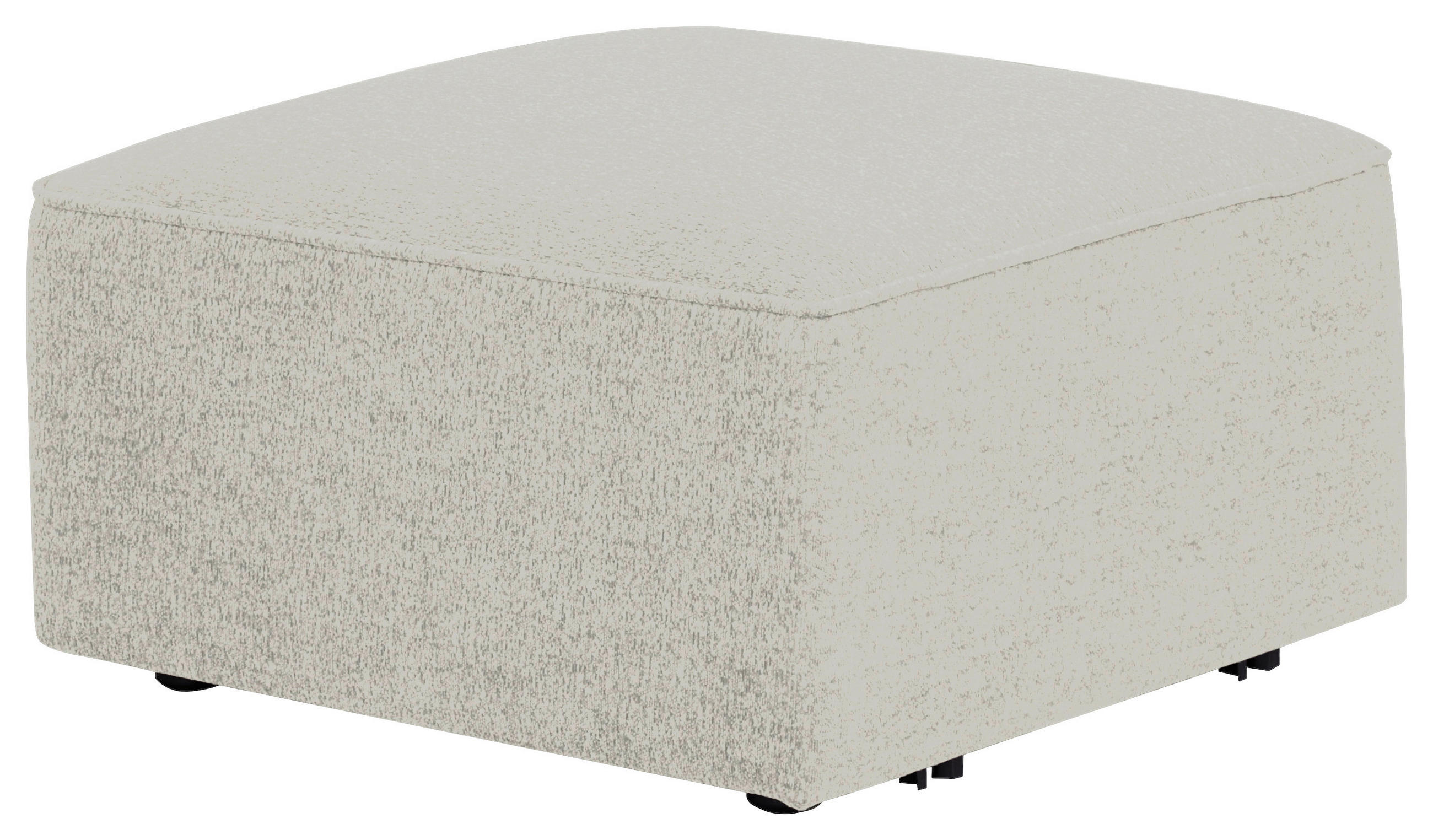 SOFAELEMENT Fleece Beige  - Beige/Schwarz, Design, Holz/Kunststoff (70/42/70cm) - Livetastic
