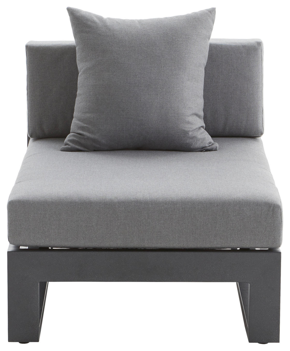 LOUNGEMITTELTEIL - Anthrazit, Design, Textil/Metall (70/60/90cm) - Amatio
