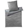 BETTWÄSCHESET Makosatin 160/210 cm  70 cm/50 cm  - Blau/Grau, Design, Naturmaterialien/Textil (160/210cm) - Joop!