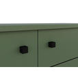KOMMODE  in 81,8/106/37 cm  - Schwarz/Grün, MODERN, Holzwerkstoff/Kunststoff (81,8/106/37cm) - Carryhome