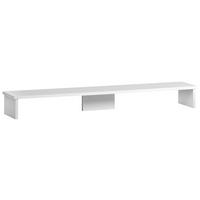 PODSTAVEK ZA MONITOR - bela, Moderno, leseni material (110/12,7/20cm) - MID.YOU