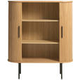 HIGHBOARD Eichefarben  100/118/40 cm  - Eichefarben/Schwarz, Trend, Holz/Holzwerkstoff (100/118/40cm) - Xora