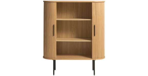 HIGHBOARD Eichefarben  100/118/40 cm  - Eichefarben/Schwarz, Trend, Holz/Holzwerkstoff (100/118/40cm) - Xora