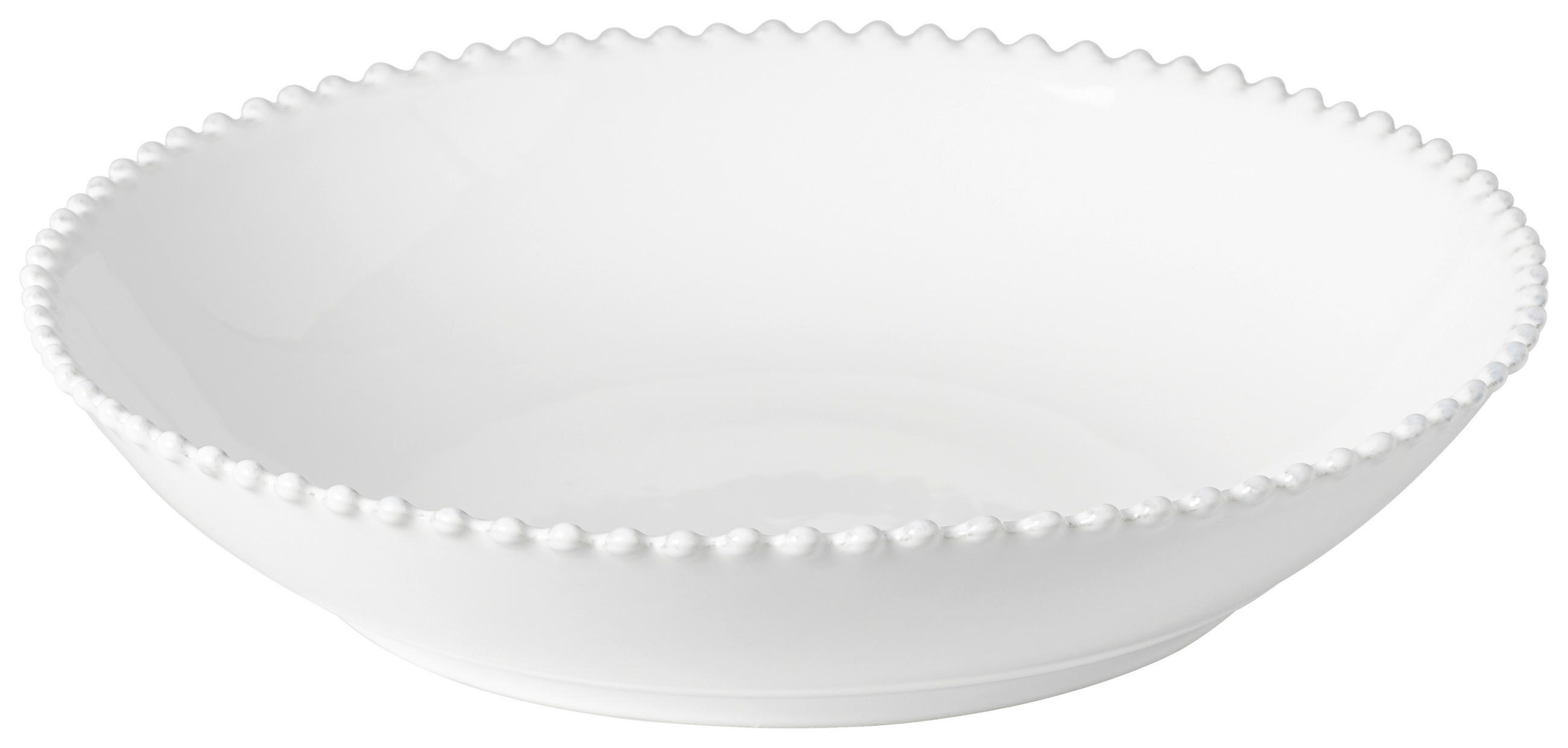 Costa Nova Schüssel Pearl Weiß Hochglanz 7 cm