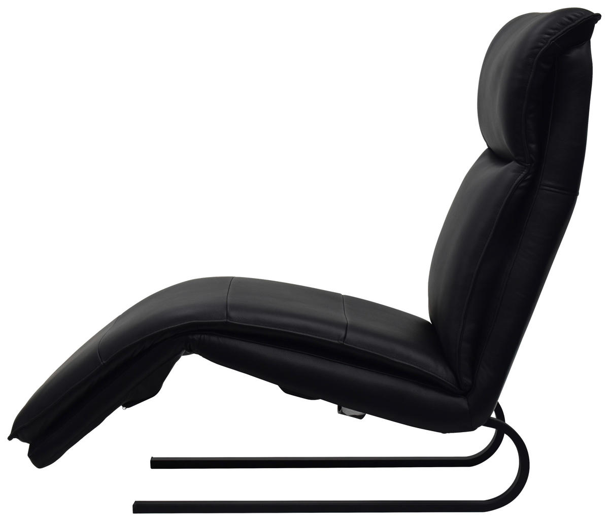 RELAXLIEGE Kombination Echtleder/Lederlook Lederlook Schwarz  - Schwarz, Design, Leder/Textil (69/108-86/134-178cm) - Lomoco