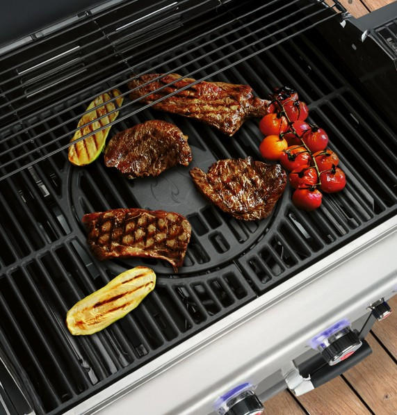 GASGRILL  Grau, Schwarz  - Schwarz/Grau, Basics, Metall (140/120/57cm) - Landmann