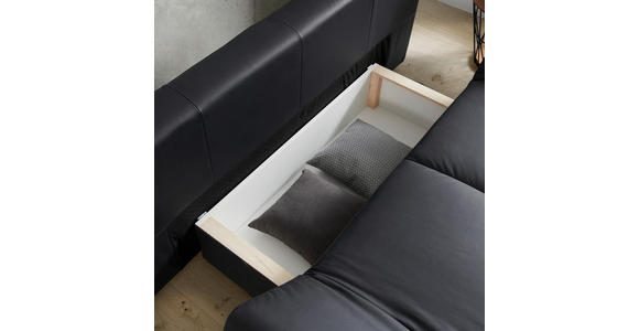 SCHLAFSOFA in Echtleder  - Chromfarben, Design, Leder/Metall (200/85/90cm) - Novel