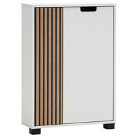 UNTERSCHRANK 59,8/85,2/19,55 cm   - Eichefarben/Schwarz, Design, Holzwerkstoff/Kunststoff (59,8/85,2/19,55cm) - MID.YOU