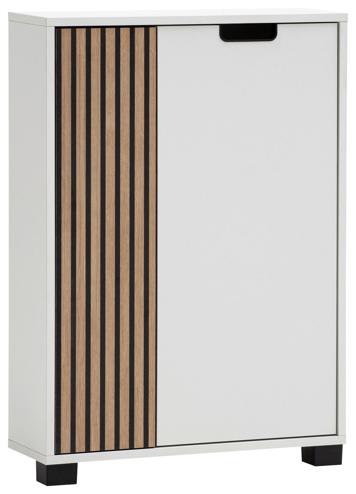 UNTERSCHRANK 59,8/85,2/19,55 cm   - Eichefarben/Schwarz, Design, Holzwerkstoff/Kunststoff (59,8/85,2/19,55cm) - MID.YOU