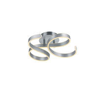 LED-DECKENLEUCHTE 54/19,5 cm   - Graublau, Design, Metall (54/19,5cm) - Novel