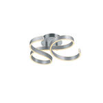 LED-DECKENLEUCHTE 54/19,5 cm   - Graublau, Design, Metall (54/19,5cm) - Novel