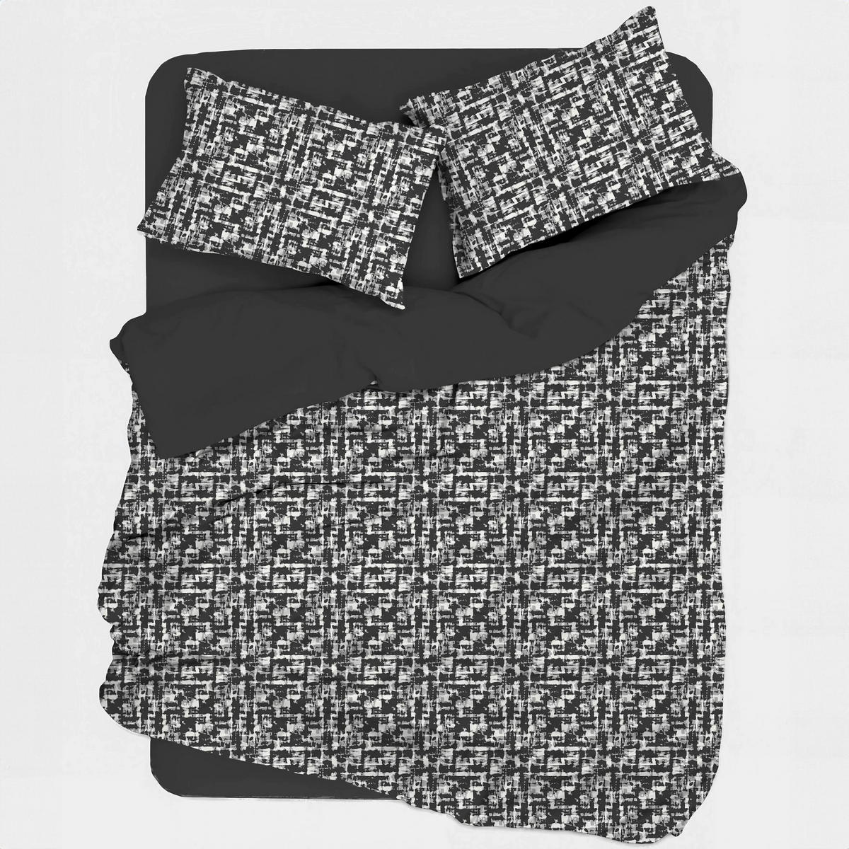 BETTWÄSCHE 135/200 cm  - Dunkelgrau, Basics, Textil (135/200cm)