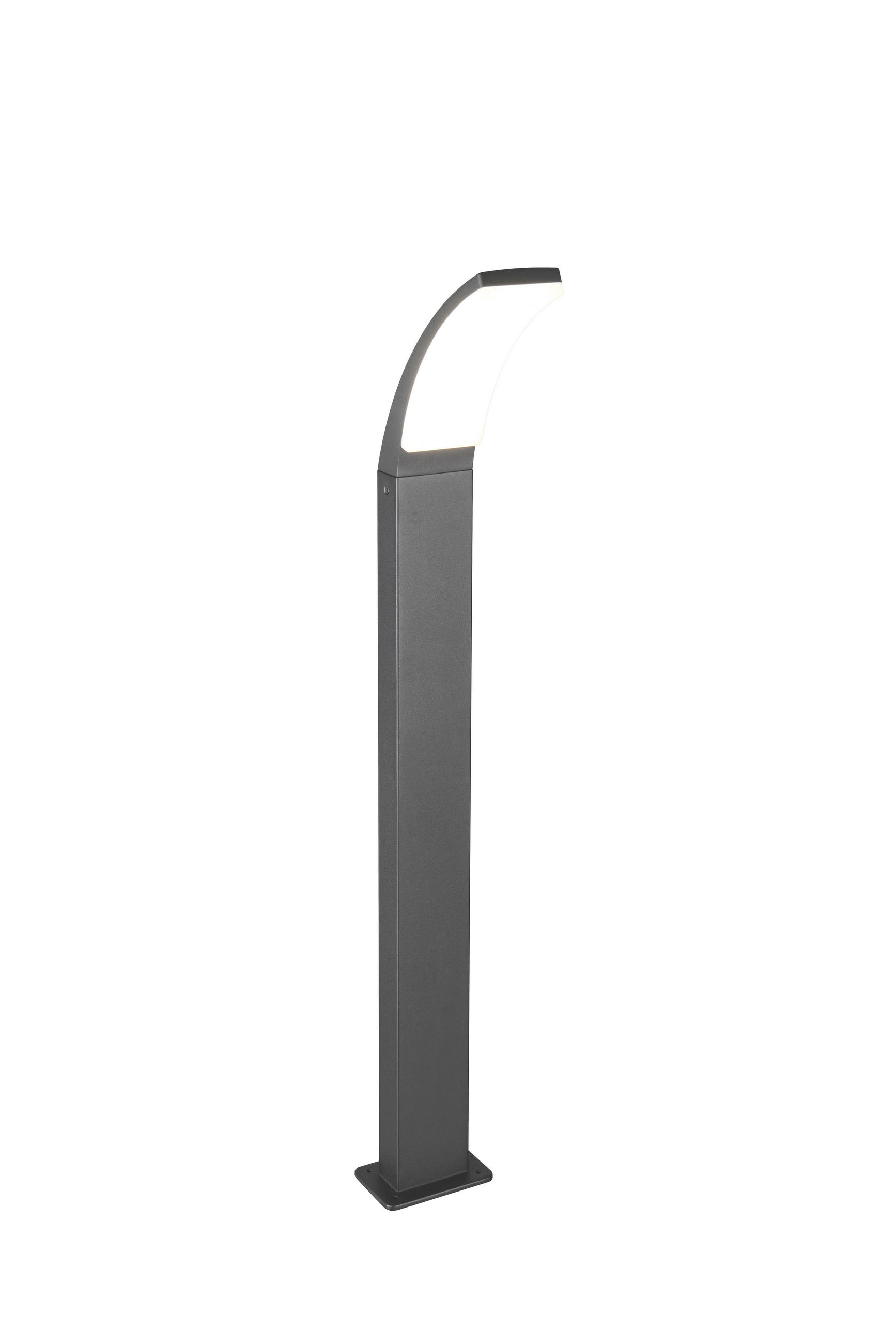 WEGELEUCHTE - Weiss/Anthrazit, Design, Kunststoff/Metall (12/21/100cm)