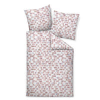 BETTWÄSCHE Biber 155/220 cm  - Beere, Design, Textil (155/220cm) - Janine