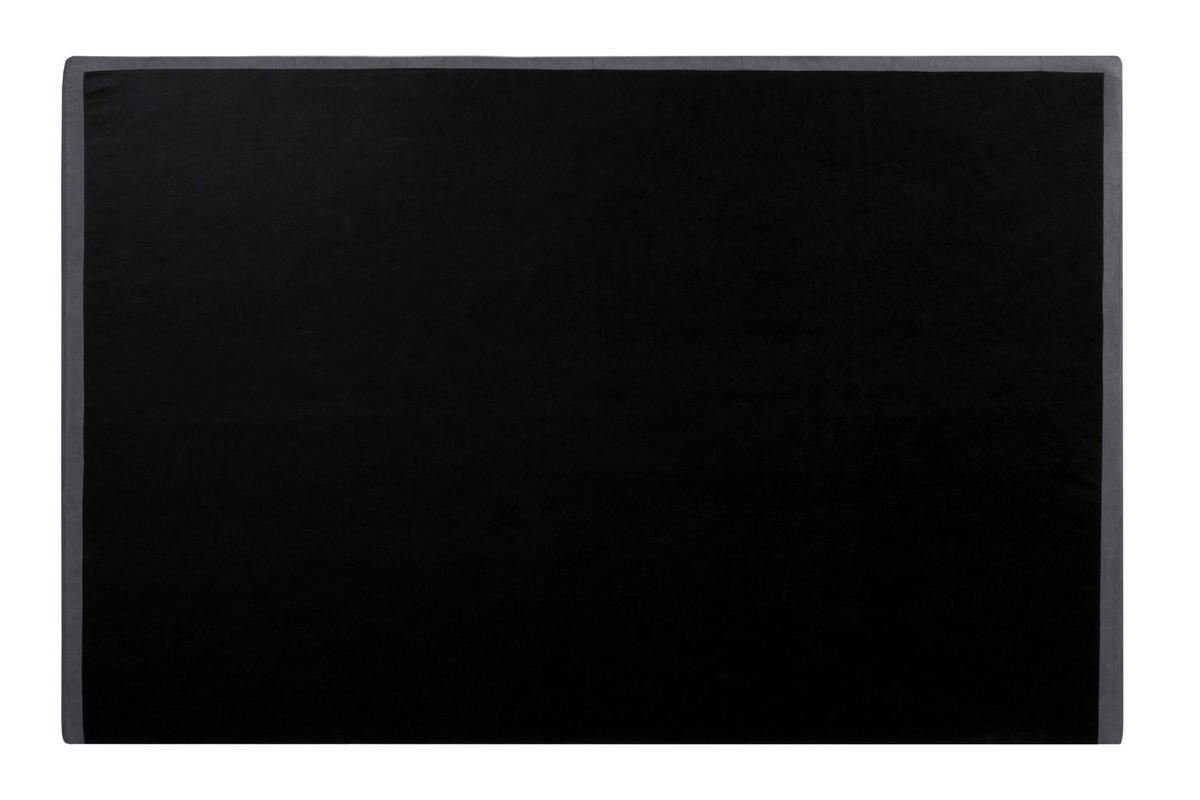 BOXSPRINGBETT 180/200 cm  in Dunkelgrau  - Chromfarben/Dunkelgrau, Design, Textil/Metall (180/200cm) - Welnova
