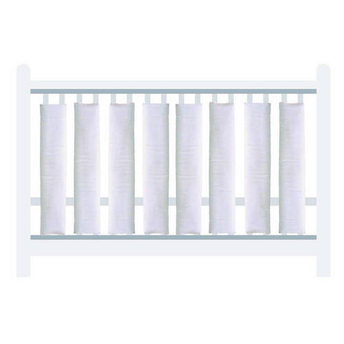 ZAŠTITNA OGRADICA ZA KREVET - bela, Osnovno, tekstil (27/56cm)