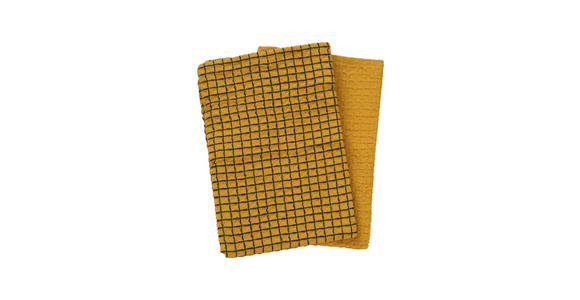 GESCHIRRTUCH-SET 2-teilig Gelb - Gelb, KONVENTIONELL, Textil (50/50cm) - Esposa