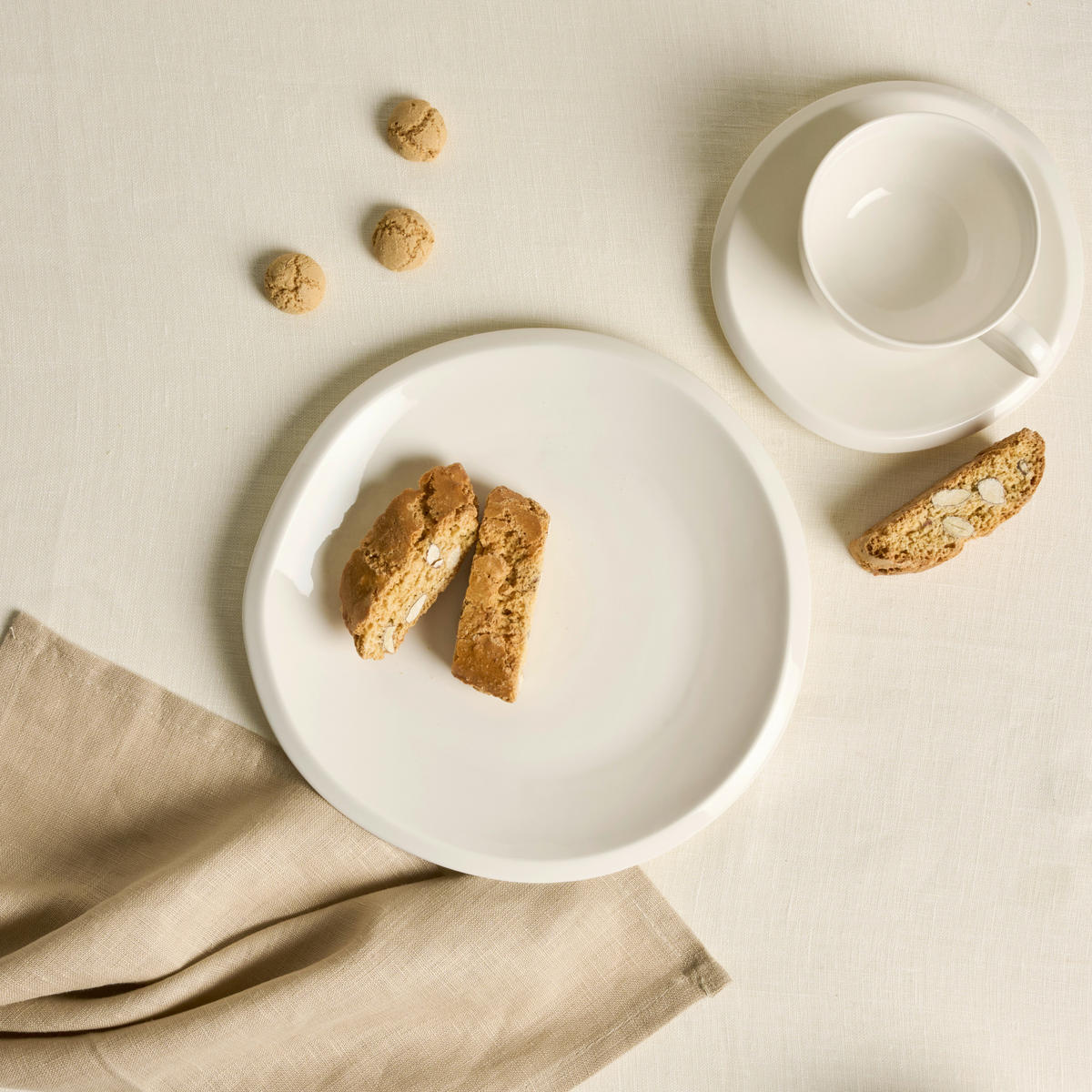 KÁVOVÁ SOUPRAVA porcelán keramika  - bílá, Trend, keramika - Dieter Knoll