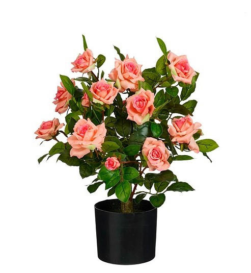 KONSTVÄXT ros 60 cm  - ljusrosa, Basics (60cm)