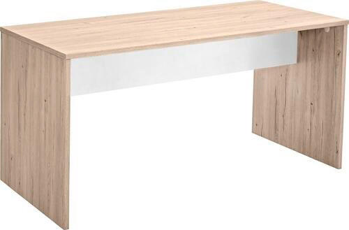 JUGENDSCHREIBTISCH 140/72/70 cm in Weiss, Eichefarben - Weiss/Eichefarben, Design, Holzwerkstoff (140/72/70cm) - MID.YOU