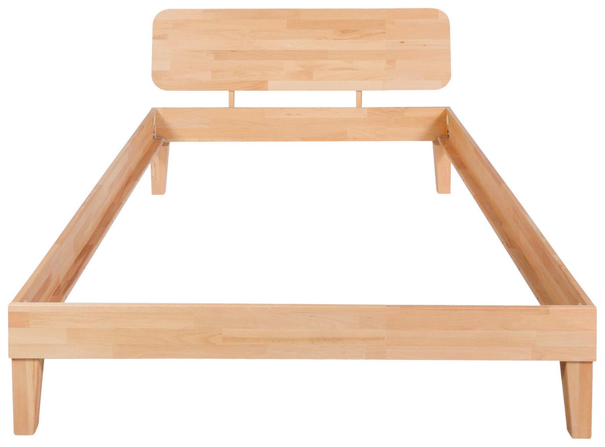 BETT 120/200 cm    - Buchefarben, Modern, Holz (120/200cm) - MID.YOU