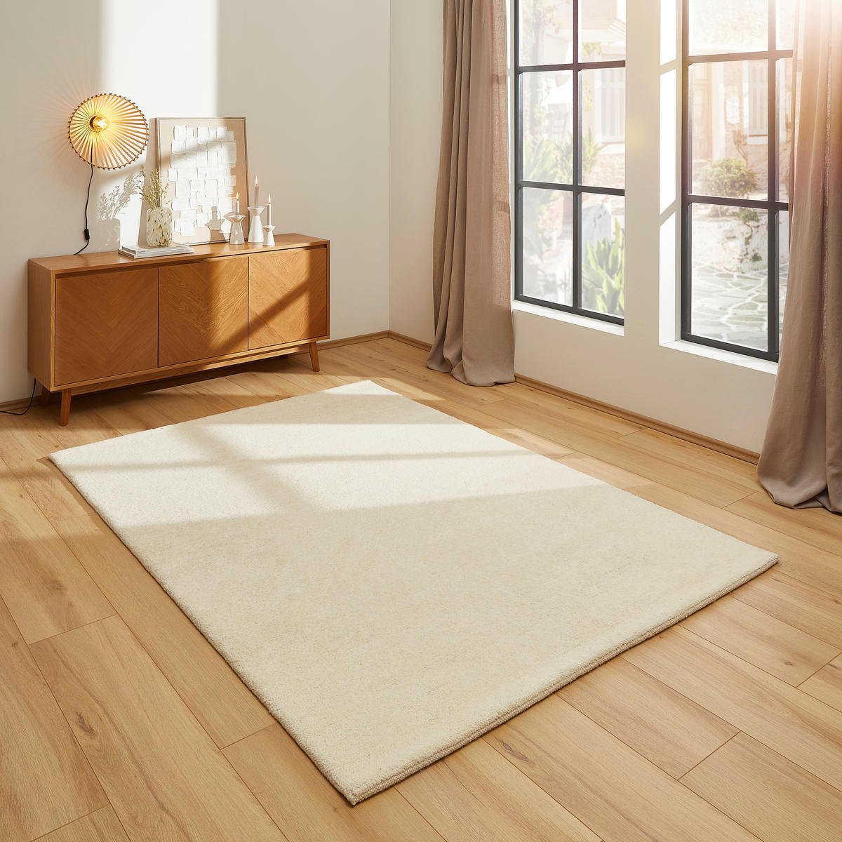 BERBERTEPPICH 135/195 cm Naturfarben  - Naturfarben, Basics, Naturmaterialien (135/195cm) - Linea Natura