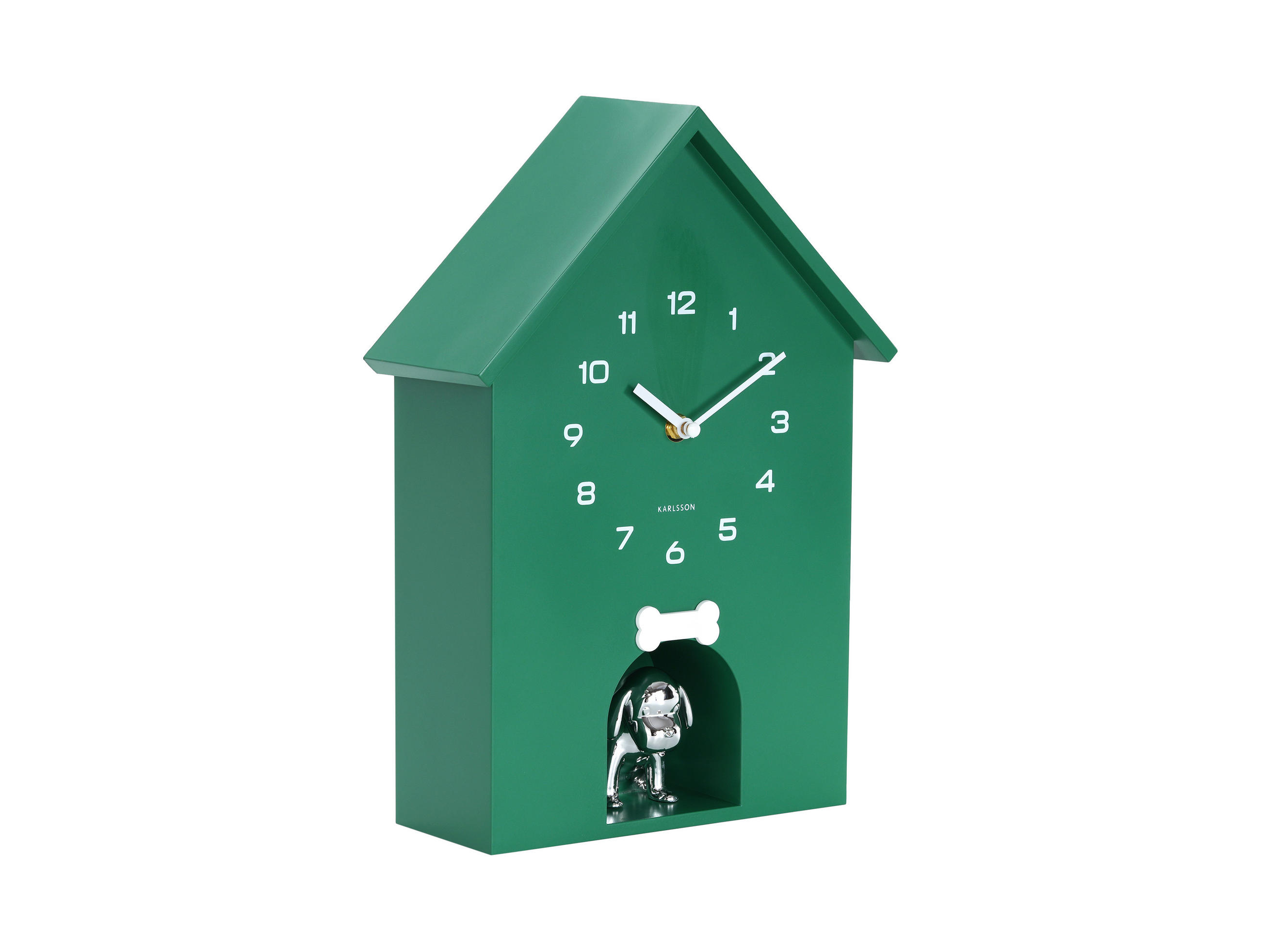 WANDUHR  Smaragdgrün  - Smaragdgrün, Basics, Kunststoff (24.9/27cm) - Karlsson