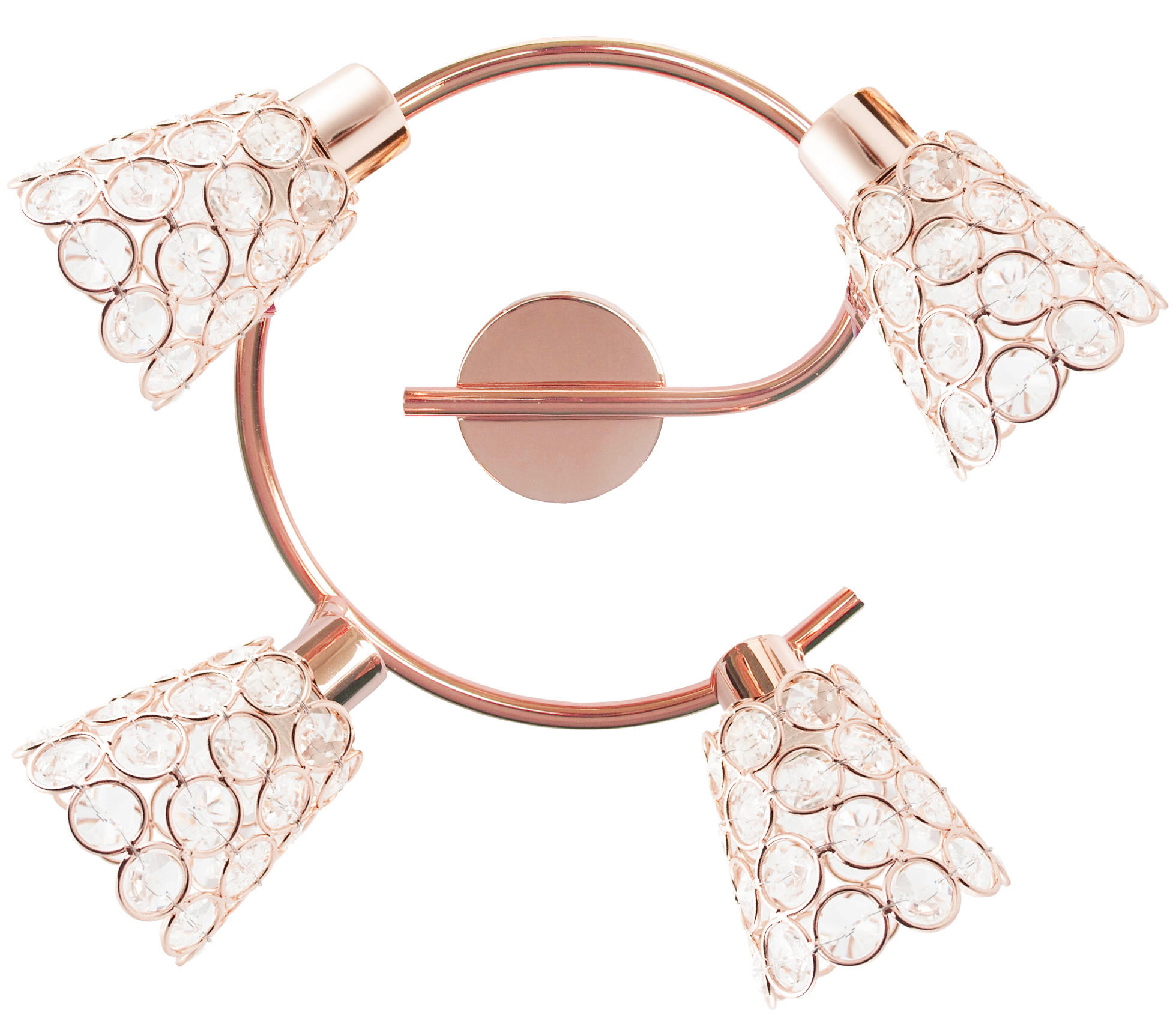 DECKENLEUCHTE Glossy 11/28/29 cm  - Roségold, KONVENTIONELL, Metall (11/28/29cm)