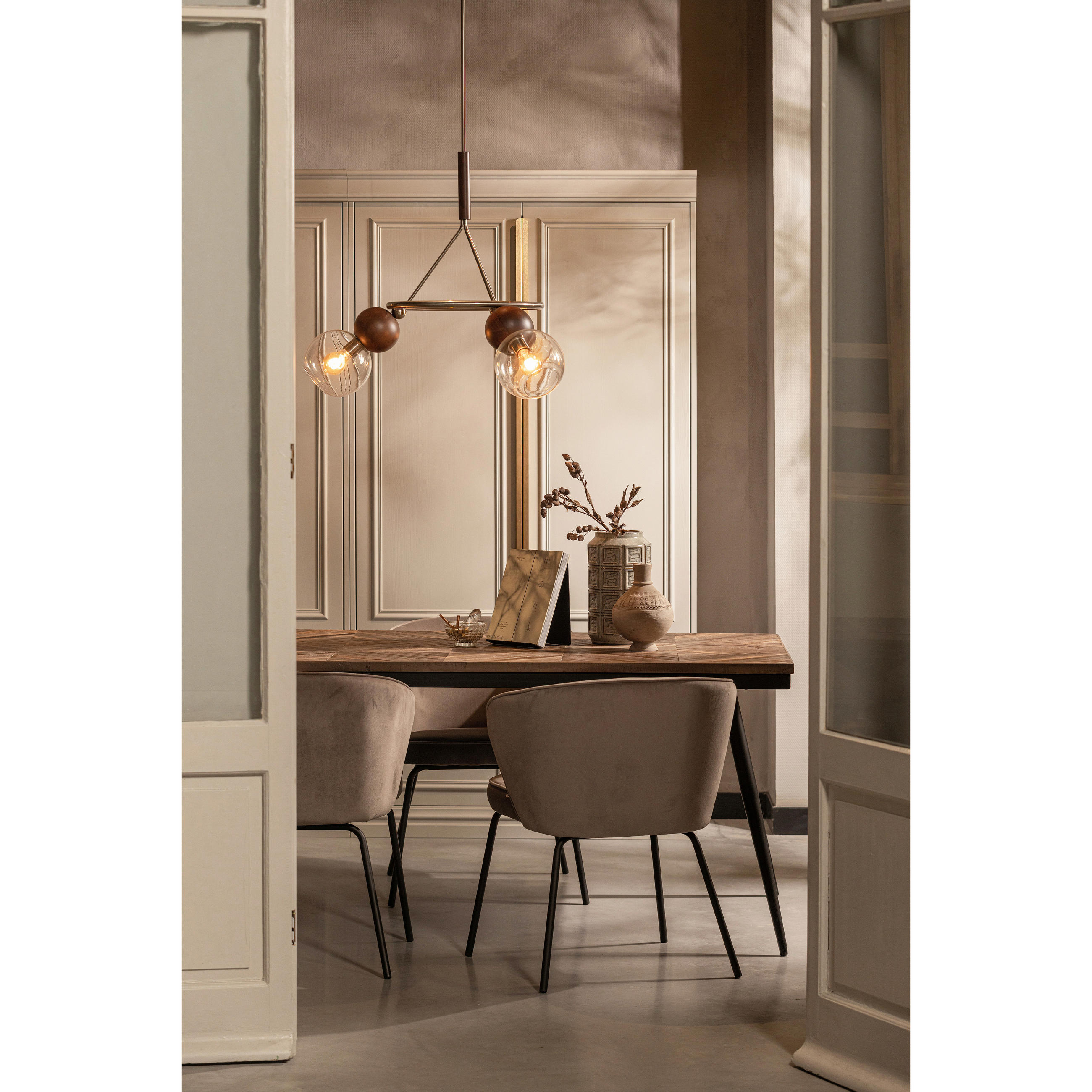 ESSTISCH Teakholz massiv rechteckig Teakfarben  - Schwarz/Teakfarben, Design, Holz/Metall (220/90/76cm) - Livetastic