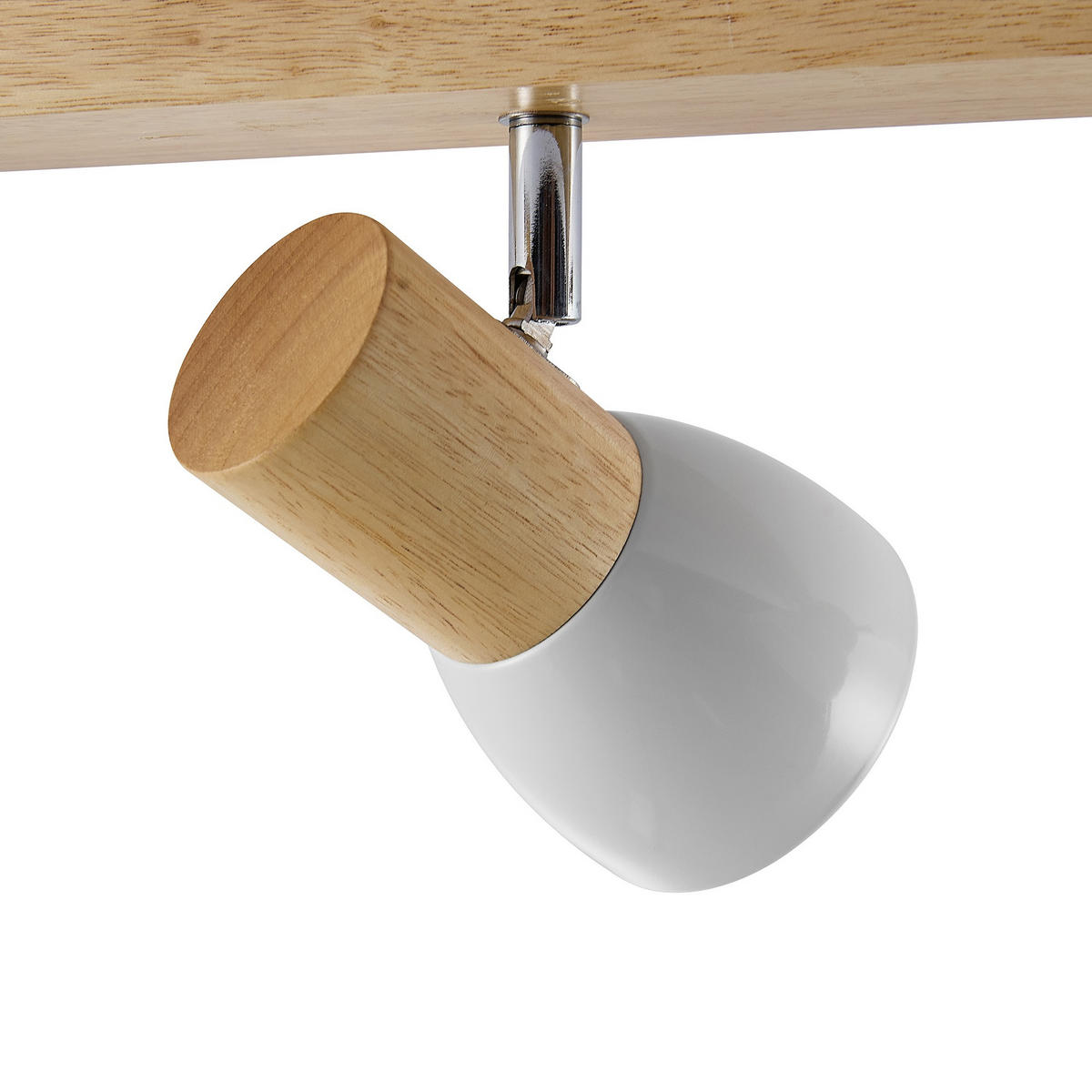 STRAHLER Anna 75/8/14,5 cm  - Eschefarben/Weiß, Natur, Holz/Metall (75/8/14,5cm) - Novel