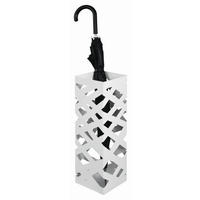 STOJAN NA DEŠTNÍKY, bílá - bílá, Design, kov (16/48/16cm)