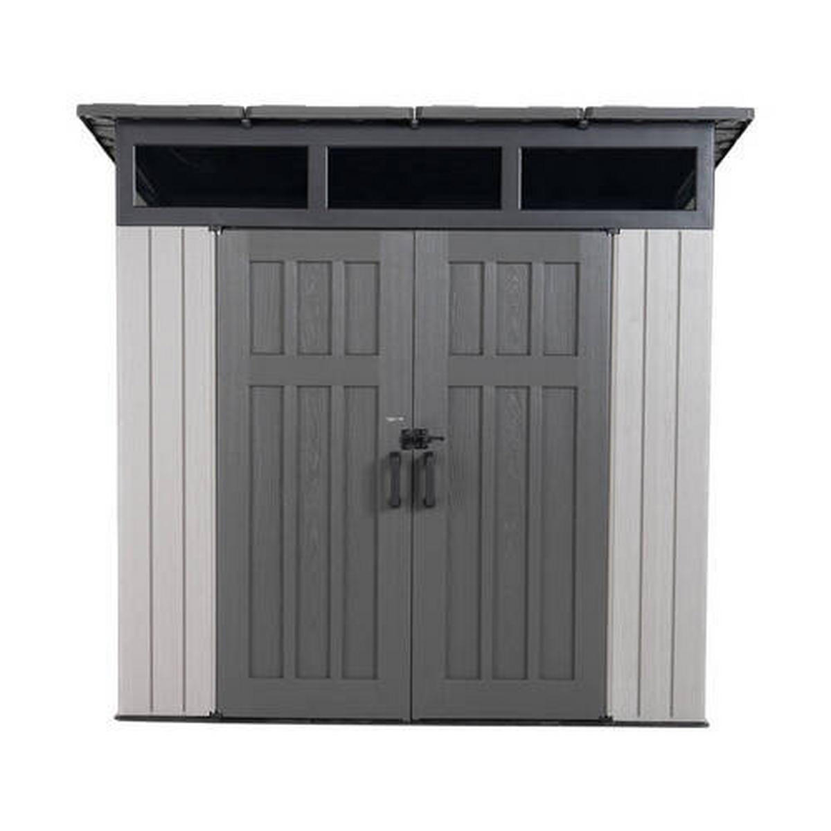GERÄTEHAUS 254/237/254 cm  - Grau, Basics, Kunststoff (254/237/254cm)