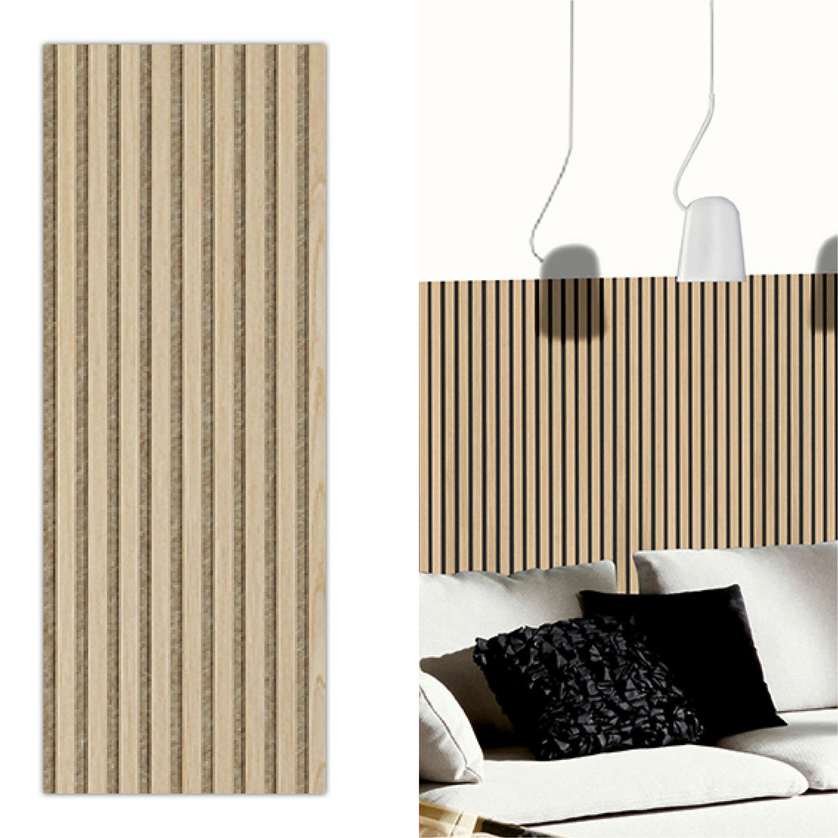 AKUSTIKPANEEL Economico Eichefarben {item.attr('912-5560),[ ]}120/38/1,65 cm  - Eichefarben, Basics, Holzwerkstoff/Kunststoff (120/38/1,65cm)