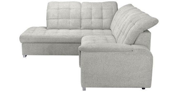 ECKSOFA Beige Chenille - Chromfarben/Beige, KONVENTIONELL, Kunststoff/Textil (205/260cm) - Carryhome