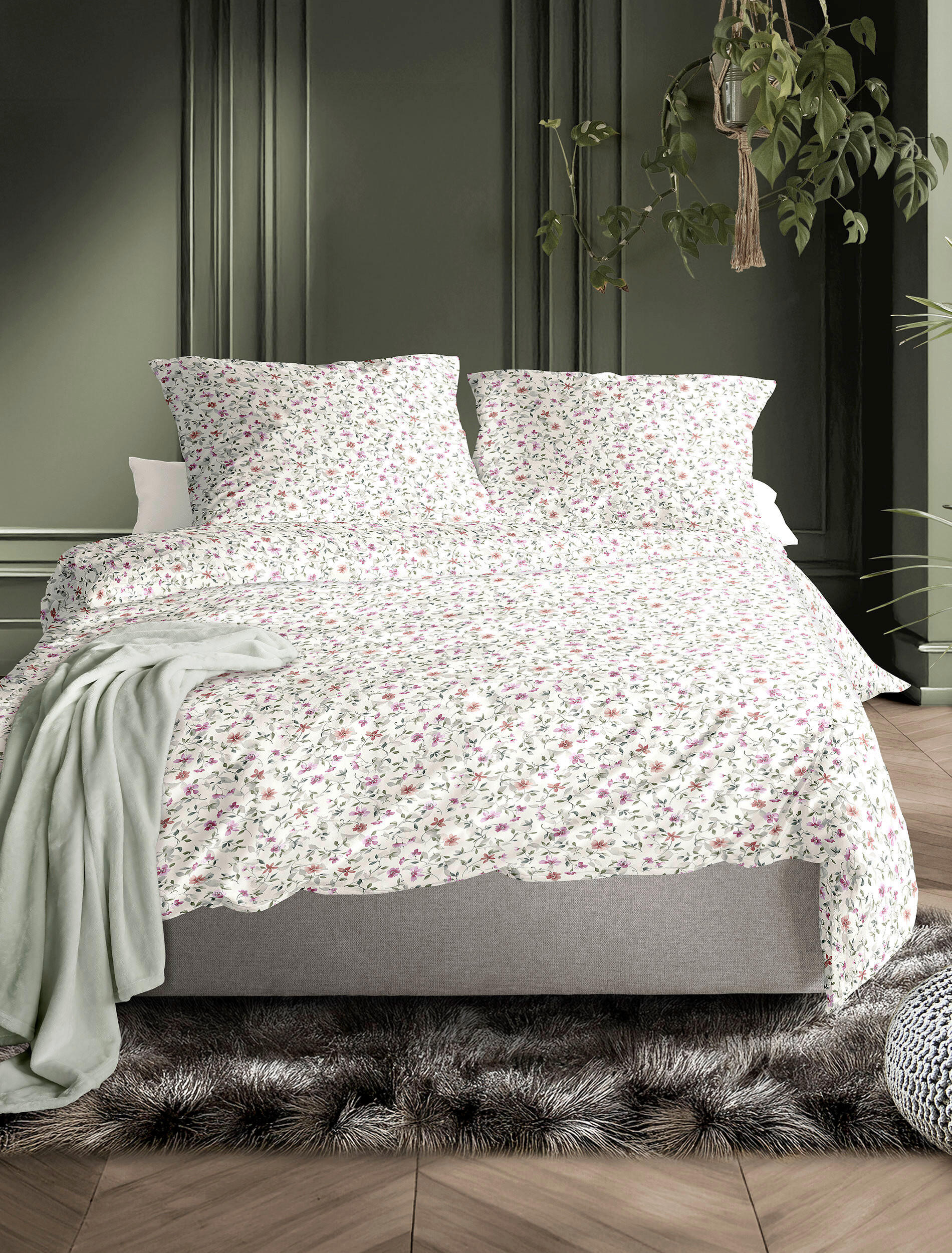BETTWÄSCHE Makosatin 135/200 cm  - Weiß, KONVENTIONELL, Textil (135/200cm) - Irisette