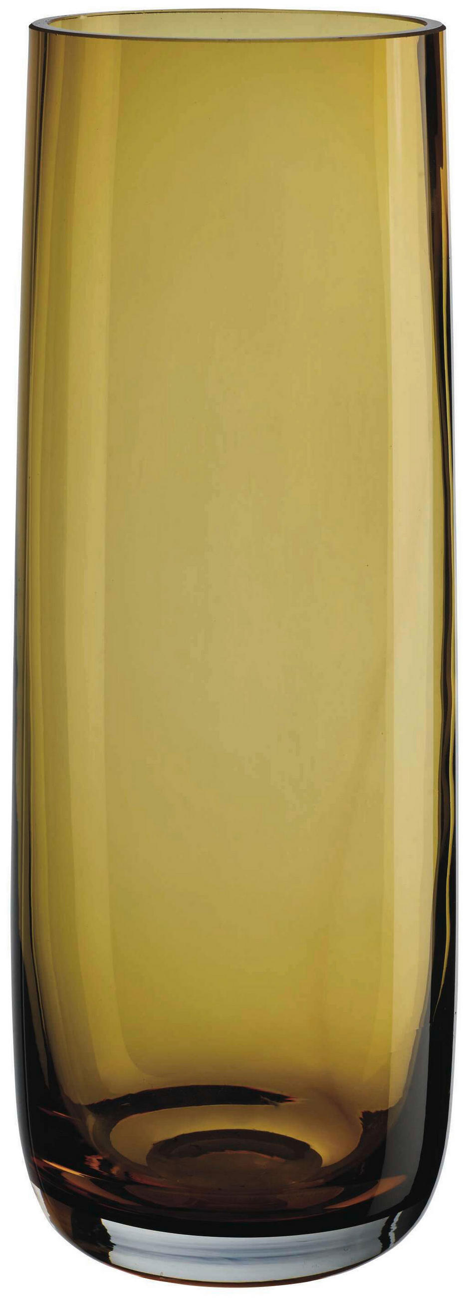 VÁZA, sklo, 29 cm - hnedá, Basics, sklo (10,5/29cm) - ASA